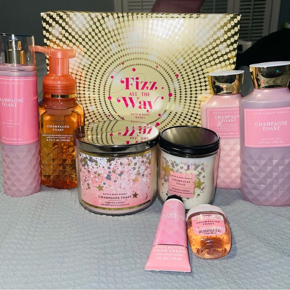 Champagne Toast Bath n Bodyworks set